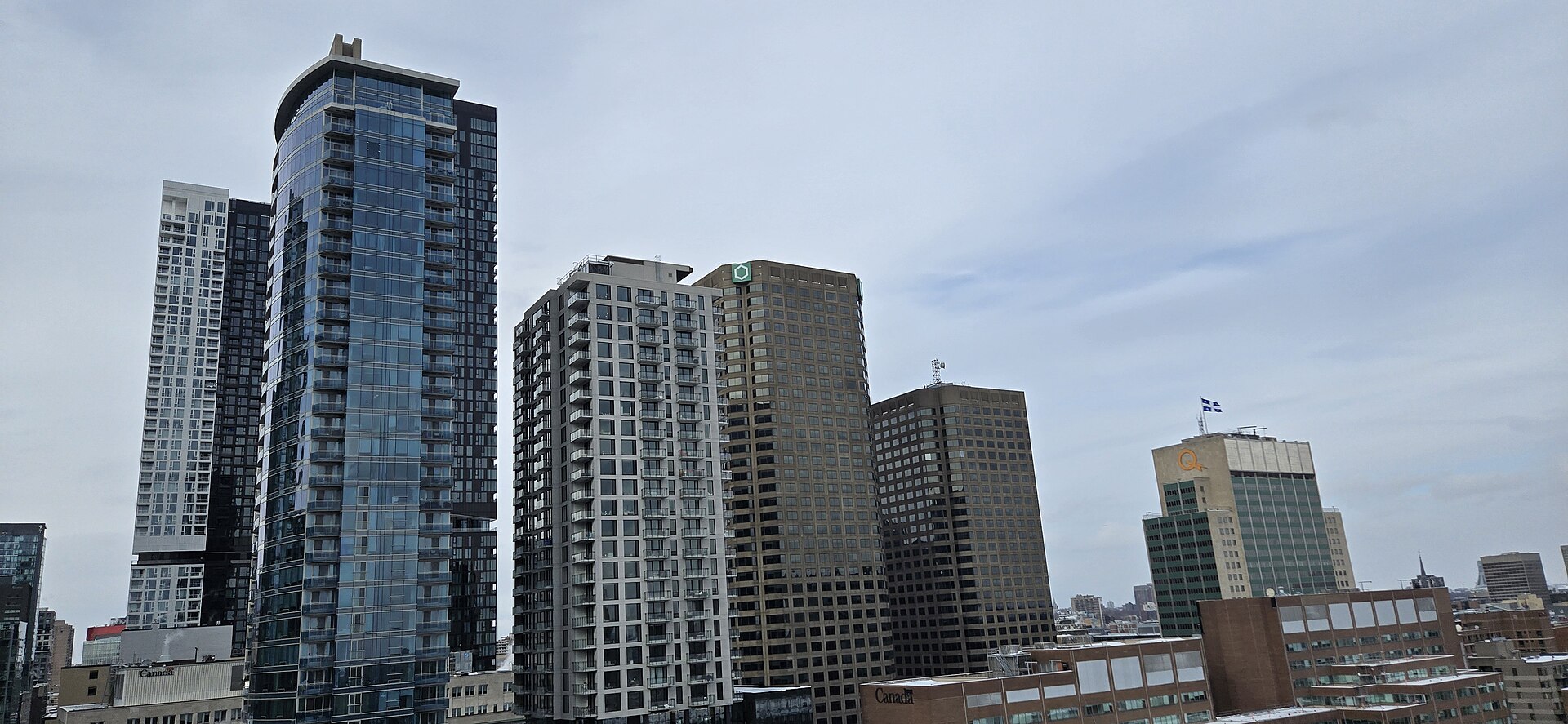 Downtown Montreal skyline