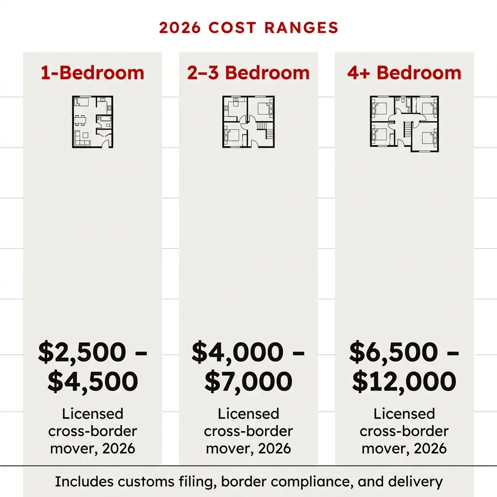 What It Actually Costs to Move from Canada to the US in 2026